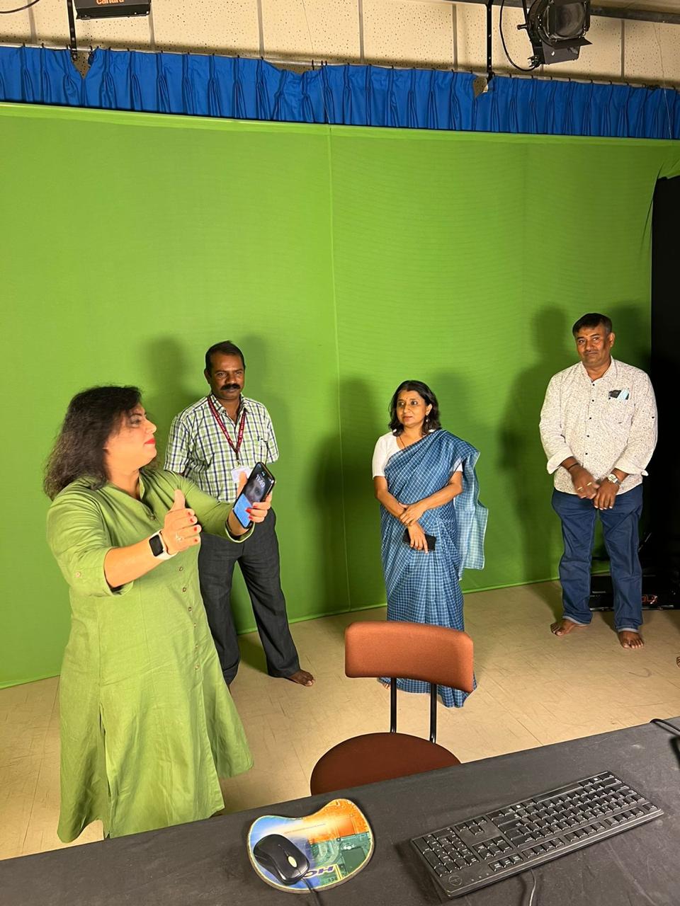 Smt. Rekha KS, Finance Officer at the University of Mysore, Mysuru, paid a visit to EMRC Mysore