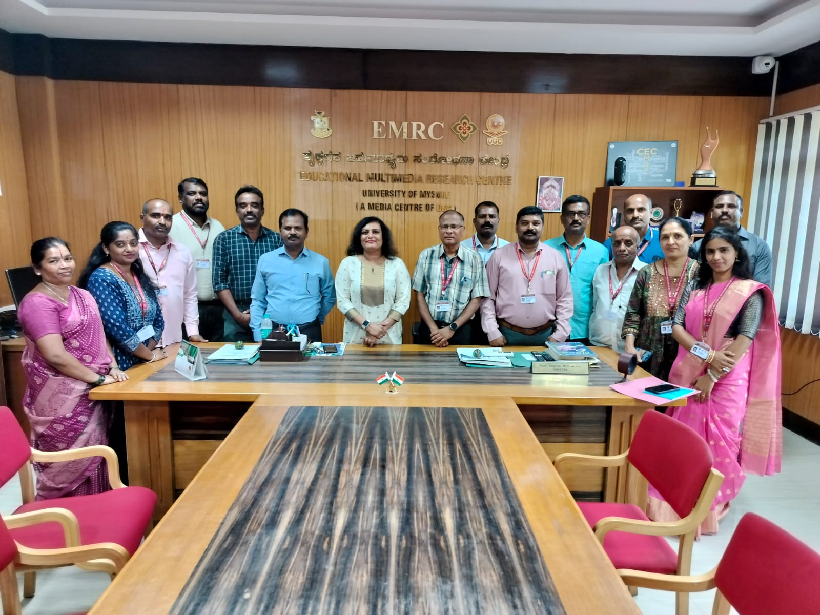 Dr Arulchelvan Sriram, Director, EMRC Anna University, Chennai visited EMRC Mysore on an official visit