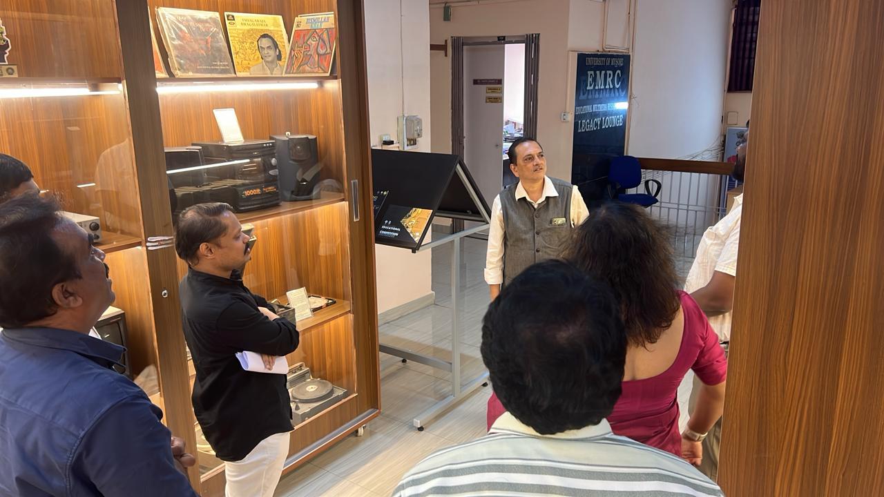 Prof. Shailendra Mohan, Director of the Central Institute of Indian Languages (CIIL), visited the Educational Multimedia Research Centre (EMRC) Mysore